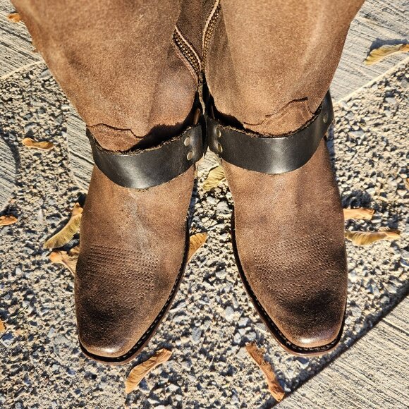 Y2K Golden Goose Distressed Leather Western Boots – Sz 10 US 🇮🇹 - Picture 2 of 16